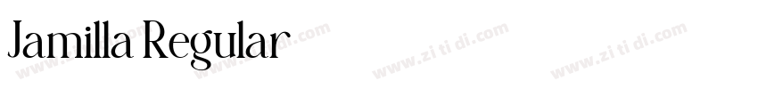 Jamilla Regular字体转换